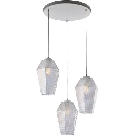 Sospensione in ferro bianco 35x135x47 cm (1/2)