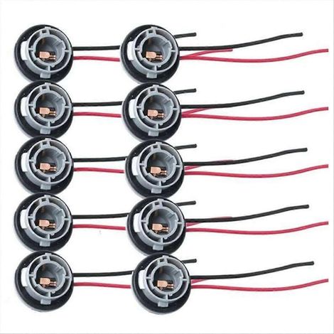 10 pièces 1156 382 BA15S Support de lampe Adaptateur P21W Base de lampe de voiture()