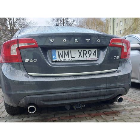 Embellecedores cromados para Volvo S60 II. Portón trasero cromado. Tuning. (1/3)