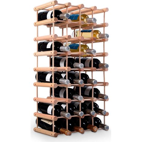 Goplus – Étagère à vin modulable 40 bouteilles – Bois de pin écologique – Dimensions 85 x 44 x 24 cm – Installation simple et adaptable (1/3)