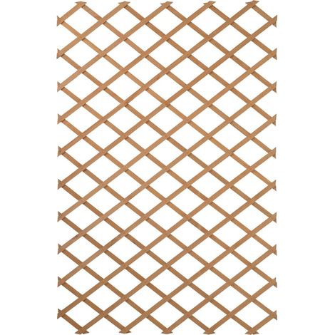 Nature Palissade de jardin 100 x 200 cm Bois Naturel