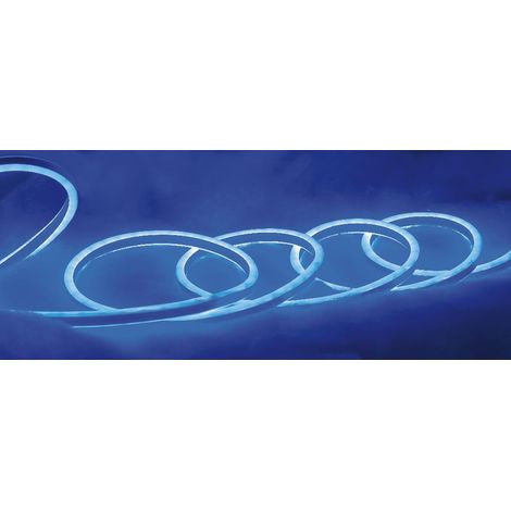 Tubo Luminoso Neon Luci di Natale da Esterno e Interno 720 Led Blu 6 Metri (1/2)
