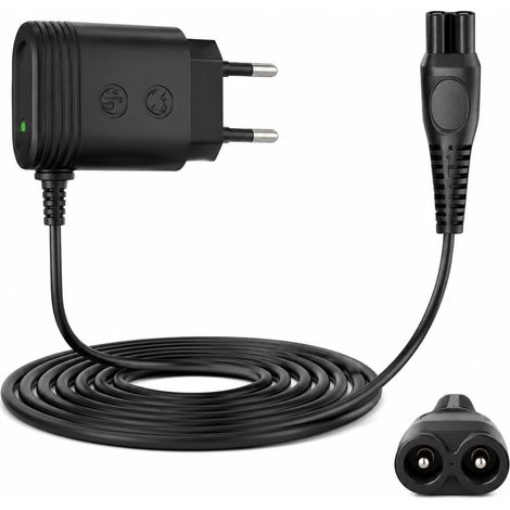Chargeur 15v pour Hq8505 Compatiblechargeur One Blade Rasoir Tondeuse Barbe Et Cheveux HQ Series MG BT HC S5000 S7000 S9000, Adaptateur Alimentation 2m Sécurisé Voyage (1/5)