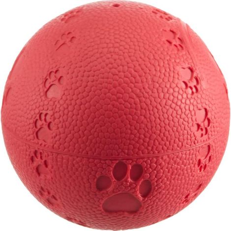 Balle à friandises interactive pour chiens, un jouet amusant et éducatif en caoutchouc naturel, qui contribue à l'hygiène dentaire et à la stimulation cognitive. 1 pièce. (1/5)