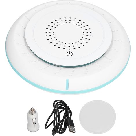 Ortviai Purificateur d’Air pour Voiture AS-5 – Compact, à ions négatifs, élimine les odeurs et le formaldéhyde, blanc (1/5)