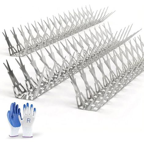 Anti-Pigeon Spike 10 m, 304 Stainless Steel Anti-Pigeon Spike, Anti-Pigeon Spike, Bird Scarer for Roofs, Balconies, Windows, Pipes and Railings (1/5)