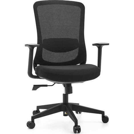 Bürostuhl / Drehstuhl SEDITO Sitz Stoff / Rücken Netzstoff schwarz / schwarz hjh OFFICE (1/5)