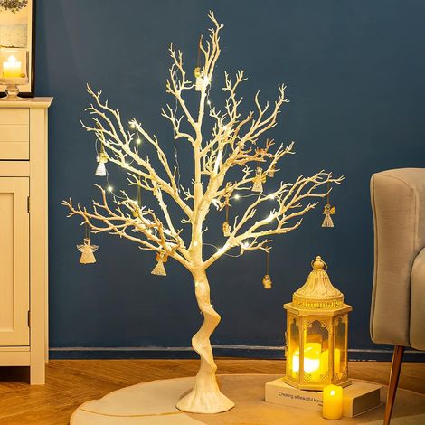 Arbre de Paques 105cm: Arbre Blanc Decoratif Interieur (1/5)