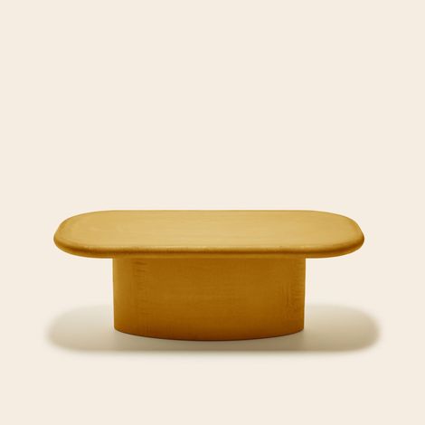 Table basse en Enduit minéral à l'effet béton CALIX (1/4)