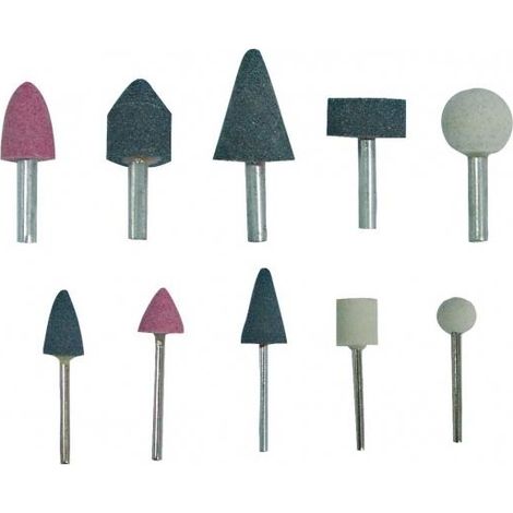 KAMIENIE SZLIFIERSKIE Z TRZPIENIAMI 6 ORAZ 3MM KPL.SZT.10