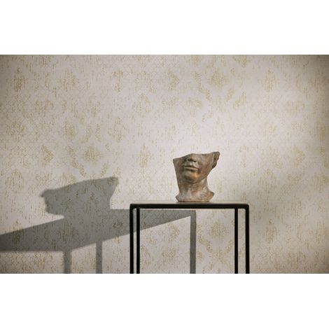 Papier peint intissé Baroque Crème, Or - 10,05 x 0,53 m (1/5)