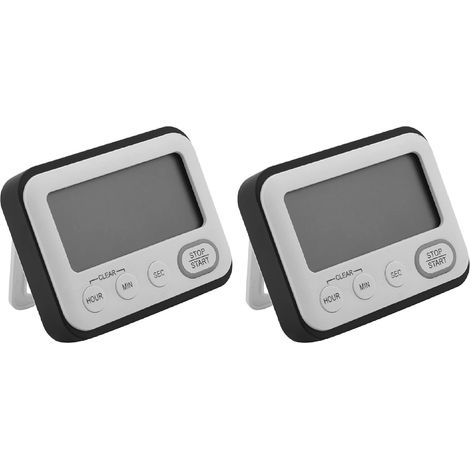 Kitchen Countdown Timer 2 Pack for Teachers with Large LCD