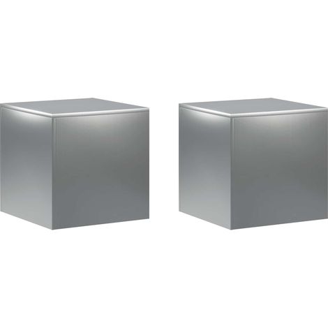 Pflanzenständer 2 pcs Silber 40 x 40 x 40 cm Edelstahl vidaXL
