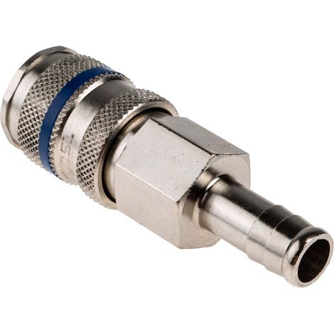Rs Pro – Raccord rapide pneumatique – Tuyau cannelé mâle 10mm en acier nickelé – Pression max 35bar – Raccord pour compresseur (1/3)