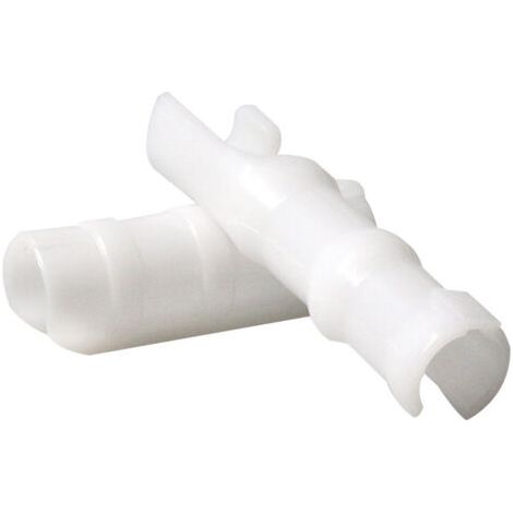 20er-Set Gewächshausklammern – 25 mm dicke, winddichte ABS-Karabinerhaken, weiß (1/5)