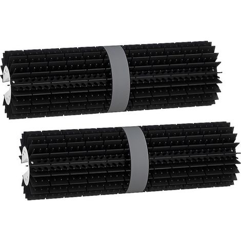 Kit 2 Rouleaux PVC noirs pour chenille Robotclean 3 Plus Ubbink