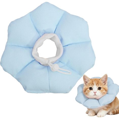 Collier de Récupération pour Chat Collier Doux Imperméable Ajustable Donut Cervical pour Chaton Chiot Pour chaton chiot lapin chinchilla hamster (1/5)