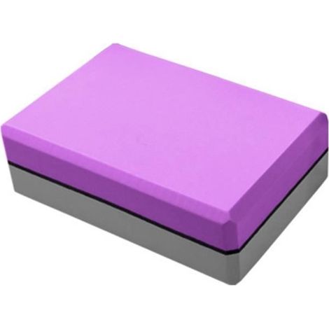 Brique de Yoga bicolore en EVA, pour améliorer les étirements, la flexibilité et l\'équilibre, pour le Yoga e Beige (1/4)