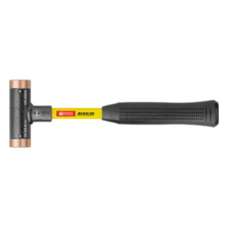 PB Swiss Tools Rückschlagfreier Hammer, mit Kupfer-Einsätzen, Superglas-Stiel, 24 mm