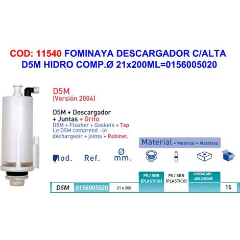 FPLUS baja fominaya descargador c-alta d5m hidro comp.0156005020