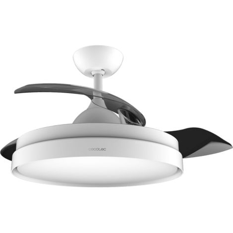 [GENERALÜBERHOLT] Deckenventilator mit einziehbaren Lamellen in Weißausführungen, LED-Beleuchtung mit 3 Intensitäten und 42" Durchmesser. 8-Stunden Timer, Winter-Sommer-Funktion, Fernbedienung und 3 F