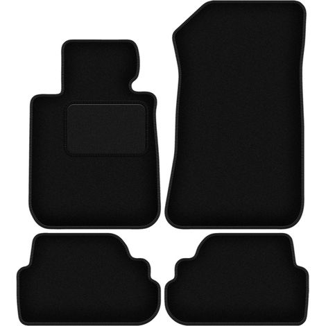 Tapis en velours noir pour : BMW 1 E88 cabriolet (2008-2014) (1/5)