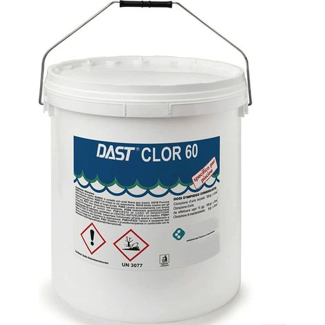 CLORO RAPIDO GRANULARE POLVERE DICLORO TRATTAMENTO RAPIDO SHOCK ACQUA PISCINA 25kg 602