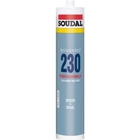 SILICONE NEUTRO PER SPECCHI SOUDAL 310 ml - Trasparente