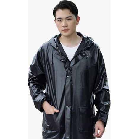 Regenkombi-Set mit atmungsaktiver, wasserdichter Jacke und Regenhose für Outdoor-Radtouren, winddicht, komplett wasserdichter PVC-Anzug für Damen und Herren (1/5)