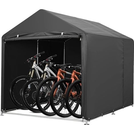 Tente à vélo, tissu imperméable, résistant aux UV, Noir (1/2)