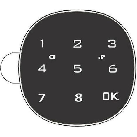 Serrure électronique intelligente pour boîte aux lettres, écran tactile, classeur, porte de bureau ou d'armoire, clavier à code, 30 mm (1/5)