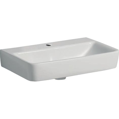 Geberit Renova Compact lavabo, 1 trou pour robinetterie, sans