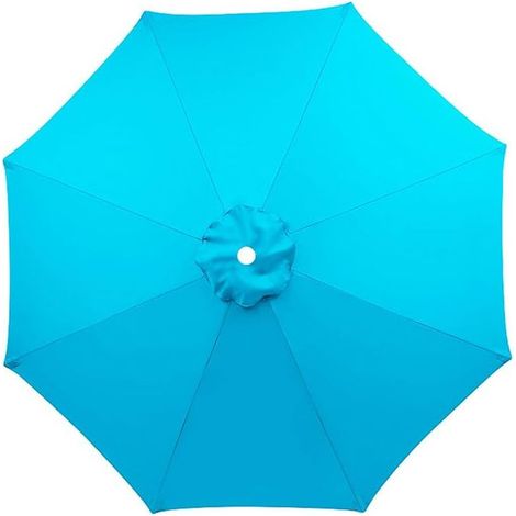 Toile de rechange pour parasol avec aération supérieure, toile de rechange pour parasol de 2 à 3,5 m, toile de rechange pour parasol d'extérieur, 6/8 baleines, toile de rechange pour parasol (6 balein (1/5)