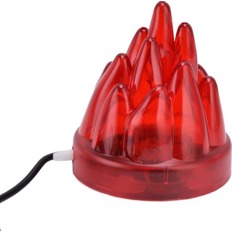 Éclairage LED pour aquarium, oxygénation, couleurs vives, décoration pour aquarium, prise UE 110-240 V, coque rouge, lumière rouge (1/5)