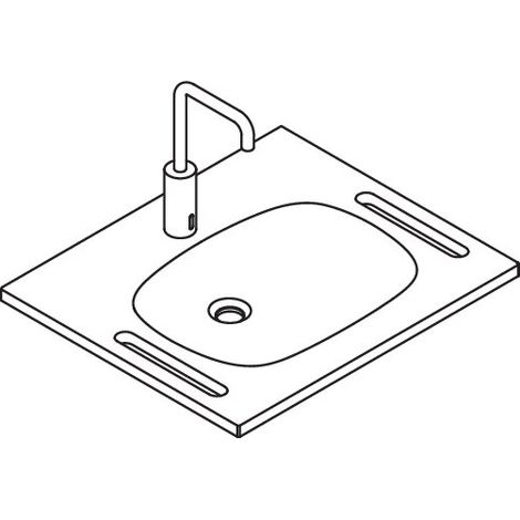 HEWI 950.19.040 Ensemble produit 50 lavabo et robinetterie (1/2)