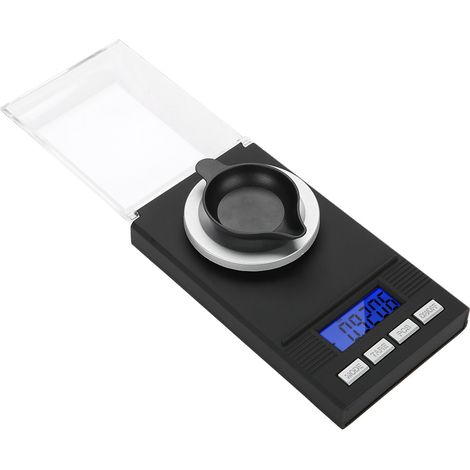 Mini balance de poche portable de haute précision (0,001 g) pour bijoux, avec affichage numérique LED, capacité 20 g. (1/5)