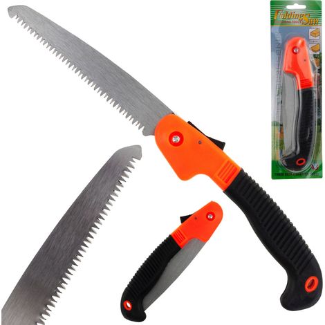 Sierra de mano plegable para jardín TG64404 para madera, poda y tijeras de podar.