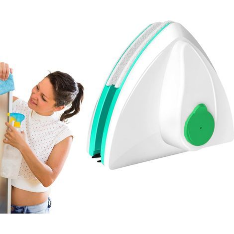Lave Vitre Magnétique Nettoyeu,Nettoyant à vitres double face,Verre latéral Outils d'essuie-Glace,avec Corde Anti-Chute,pour épaisseur de Verre 15-26 mm Outil de Nettoyage magnétique(15-26 mm) (1/5)