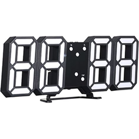 Reloj Despertador Digital LED 3D con Alarma y Temperatura, Pantalla Ajustable en Varios Colores – Ideal para Dormitorio y Oficina (1/5)
