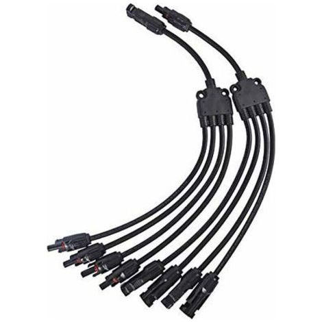 4 Y Solar Panel Connectors Male and Female Connector PV Extension Cable (1/4)