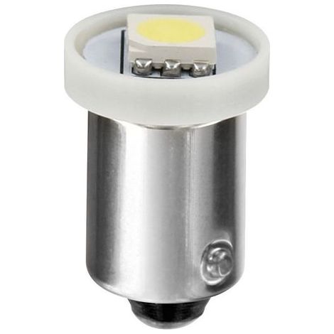 24V Led Series - 1 SMD x 3 chips - (T4W) - BA9s - 20 pz - Busta - Bianco - Doppia polarità (1/4)