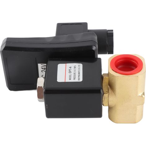Électrovanne de purge automatique avec minuterie, vidange de réservoir, valve solénoïde électrique pour compresseur d'air type split DC24V (1/5)