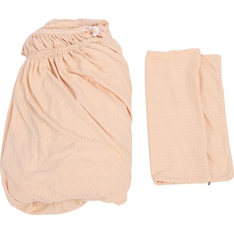 Copridivano elasticizzato per divani a 3 cuscini, impermeabile, copertura completa, morbidissimo, antiscivolo, protezione per mobili da soggiorno, beige