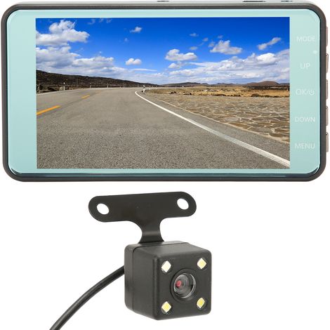 Caméra embarquée 4 pouces, écran 1080p, capteur G, grand angle 170°, enregistrement en boucle, détection de mouvement, DVR X96 (1/5)