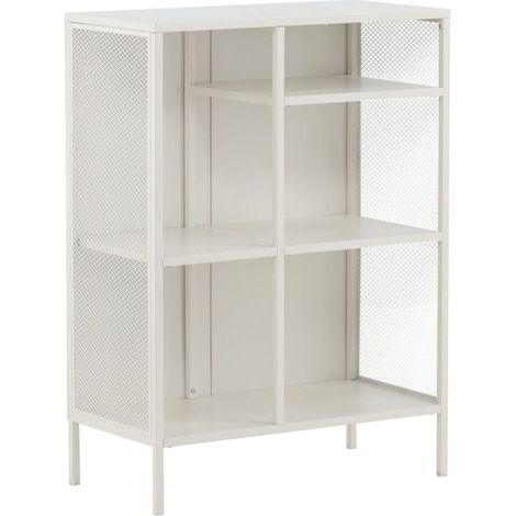 Étagère 3 Niveaux en Métal "Misha" 110cm Blanc (1/5)