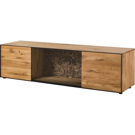 Lowboard Wildeiche 200x53x55 natur geölt STARNBERG 11 (1/4)