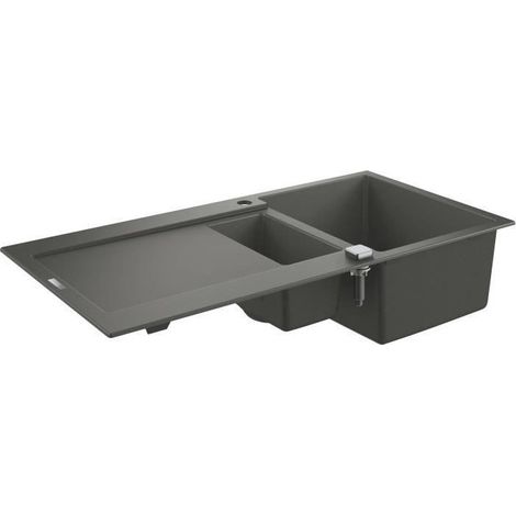 Grohe Lavelli - Lavello composito K500 con scarico automatico, 100x50 cm, granito grigio 31646AT0 (1/5)