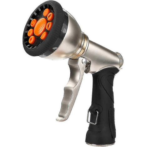 Pistolet pulvérisateur multifonctionnel haute pression pour l'arrosage du jardin et le lavage de voiture, 9 fonctions, type à gâchette avant. (1/5)