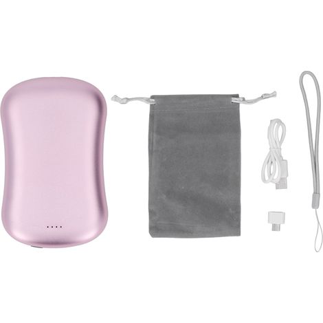 Hand Warmer - 10000 mAh Power Bank - Vibration Massage Function - Dual Temperature Settings - Portable Rechargeable Heating Device - 1 Piece (1/5)