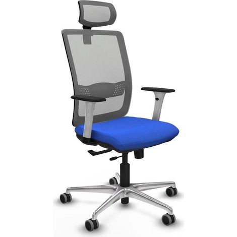 Piqueras y Crespo Silla Haches Azul Ergonómica de Oficina